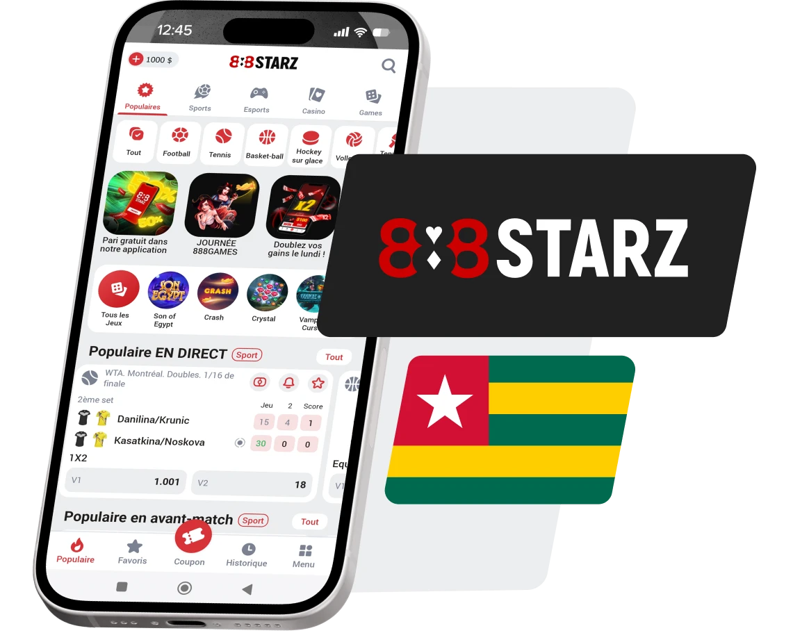 Tout savoir sur l’888Starz apk pour parier au Togo : Android & iOS